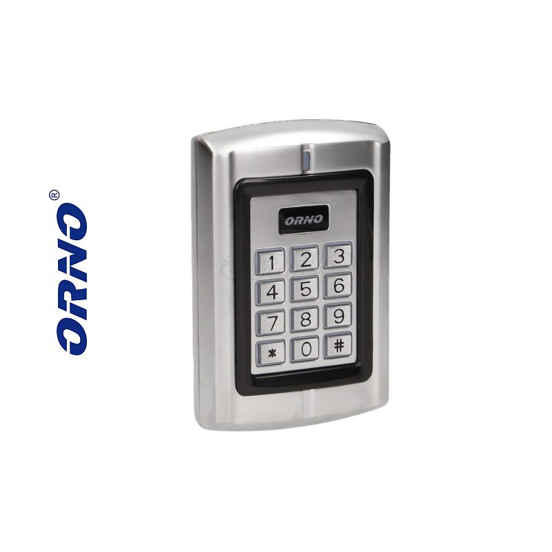 Zamek szyfrowy z czytnikiem kart i breloków zbliż. IP44 ORNO / OR-ZS-802