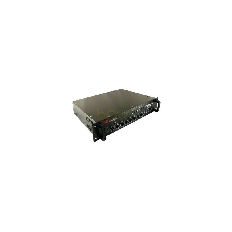 Wzmacniacz radiowęzłowy PA ZB1006SD 100W USB+SD+FM 6-strefowy / 004386