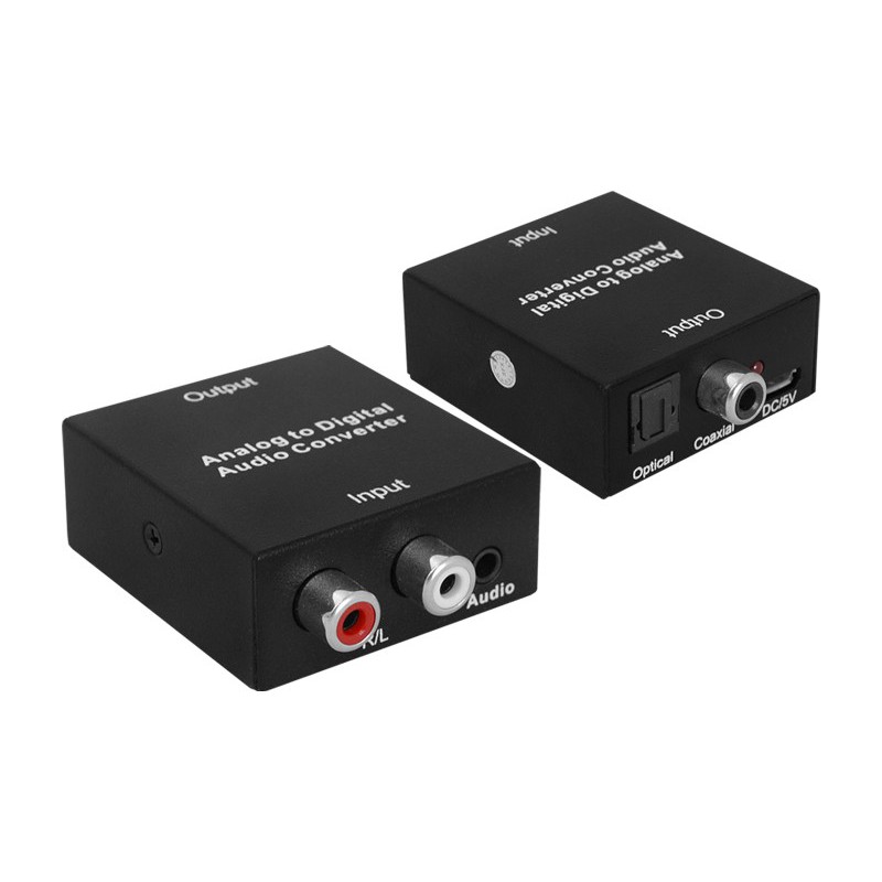 Konwerter sygnału AUDIO cyfra/analog-optyczne/RCA / +5V USB / LxHD118