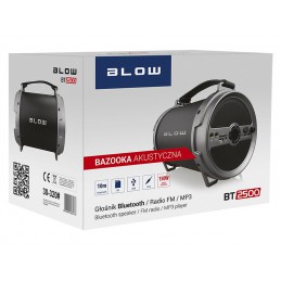 Głośnik przenośny BLOW Bluetooth+FM BAZOOKA BT2500 / 30-320