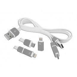 Złącze USB A/micro-USB/Iphone - 3w1 / Lx8423