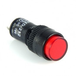 Kontrolka LED 10mm 12V czerwona / NXD-212