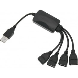HUB USB 4-portowy z kabelkami
