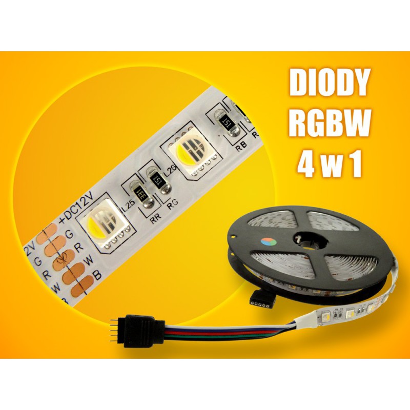 Taśma LED 12V RGBW+b.zimna Brolux 300/5050