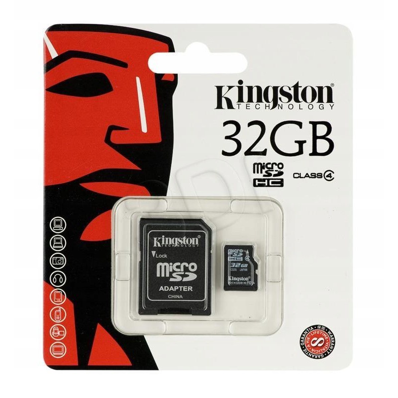 Karta SD 32GB micro+adapter KINGSTON Class 10
