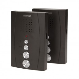 Domofon 1-LOK. ORNO-ELUVIO bezsłuchawkowy czarny z interkom / OR-DOM-RE-920/B