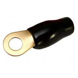 Konektor oczkowy złoty MRS 2GA - na kabel 12mm czarny