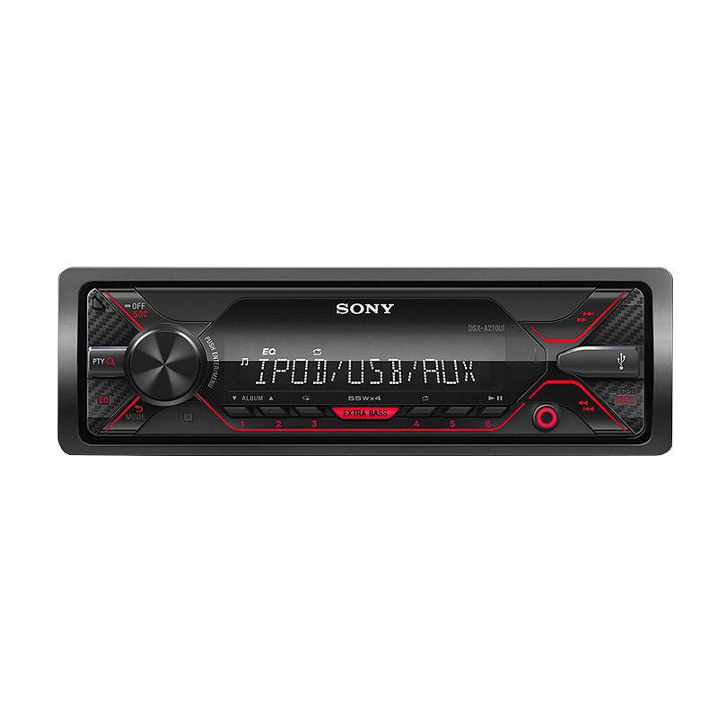 Radio samochodowe SONY DSX-A200UI AUX+USB+PILOT (czerwone)