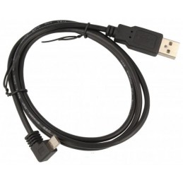 Złącze USB A/micro-USB wt-wt 1.0m kątowy