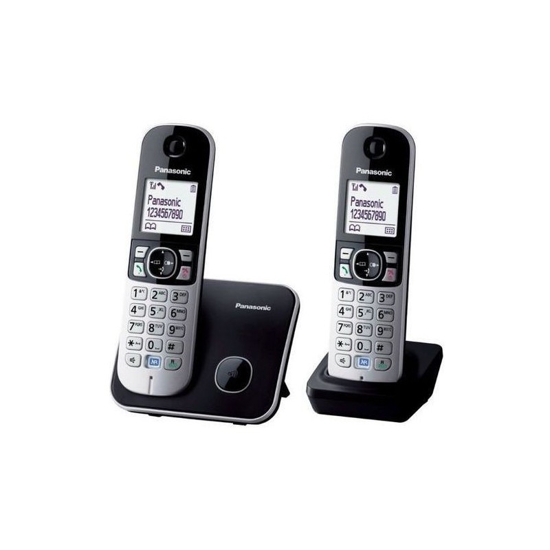 Telefon stacjonarny Panasonic KX-TG6812PDB DUO+interkom bezprzewodowy