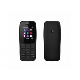 Telefon GSM NOKIA 110 czarny dual SIM karty SIM miniSIM / TEL-NOK110