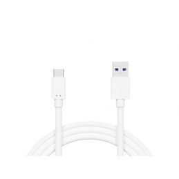 Złącze USB 3.0 A - USB-C 0,5m białe / 66-120