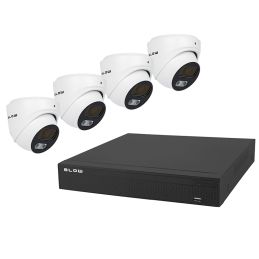 Rejestrator CCTV 4-kanał. + 4 kam. IP POE 5MPix + HDD 2TB zestaw BLOW / 78-856