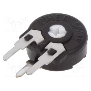 Potencjometr montaż. PT10LH 500 Ohm stojący / PT10LH-500R - 1
