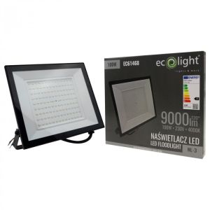 Lampa halogen LED 100W 4000K 9000Lm IP65 / EC61468 EcoLight - 1