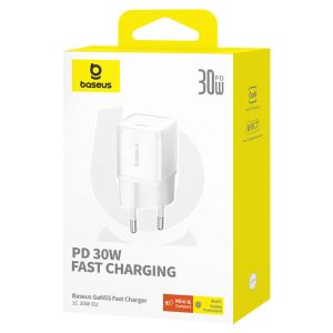 Zasilacz - ładowarka sieciowa Baseus GaN5S szybka USB-C 30W biała / 211505 hur - 6