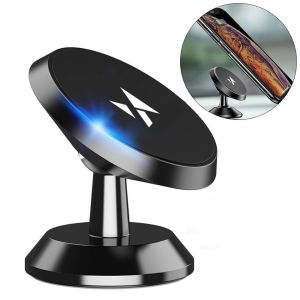 Uchwyt do telefonu GSM magnetyczny 360 samoprzylepny z ruchomą głowicą / Wozinsky WMH-05 - 1