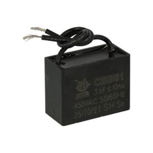 Kondensator rozruchowy 3uF/450V AGD prostokątny z przewodami / 33979 - 1