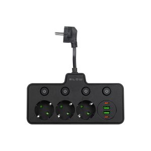 Rozgałęźnik elektryczny 3x10A + 2xUSB + 2xUSB-C BLOW PS-310 / 98-313 - 1